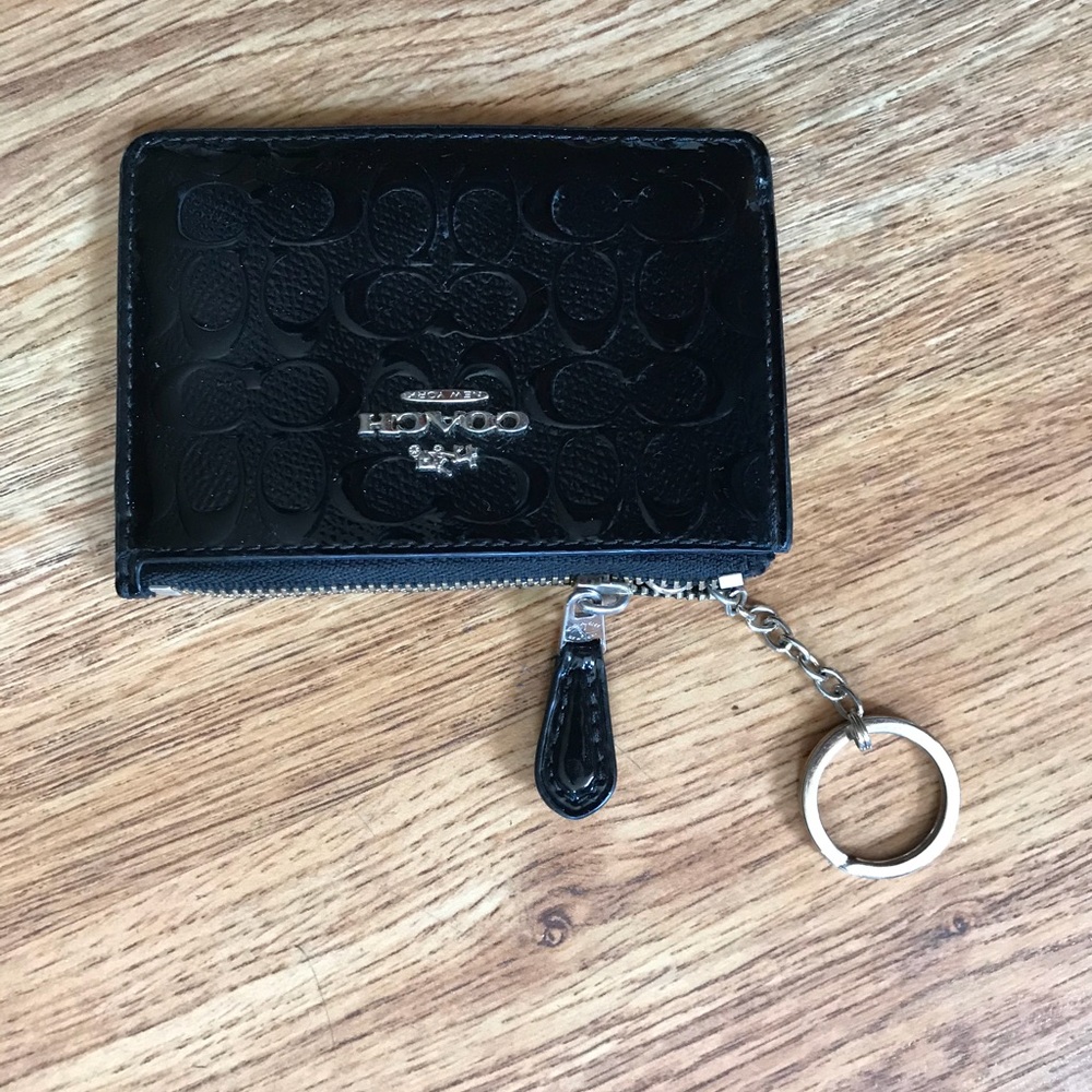 Black Coach Card Holder